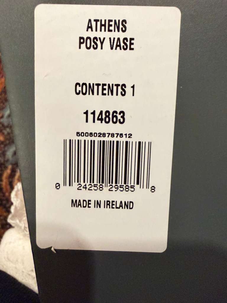 Waterford Athens Posy Vase Lead Crystal Made In Hungry NIB