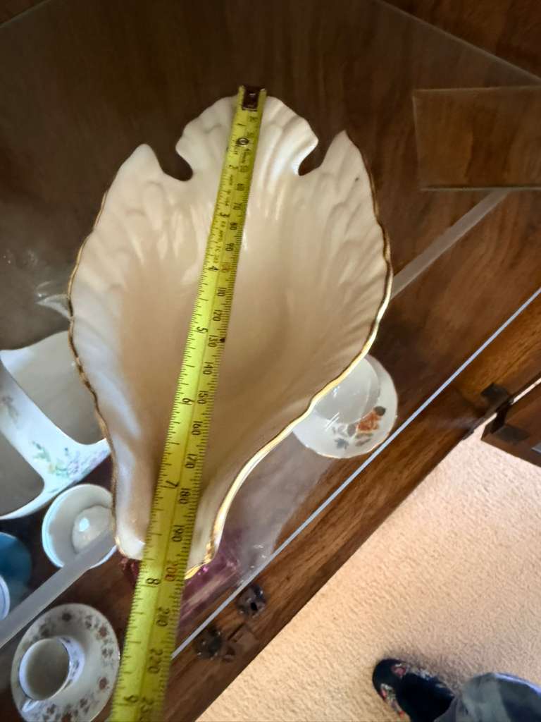 Lenox USA Dove Bird Shaped Candy Dish Cream Gold Color Trim Porcelain Nut Bowl