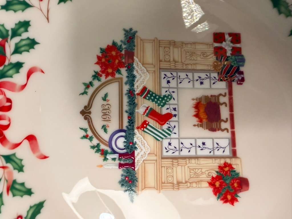 Lenox Annual Holiday Collectors Plate 1993 Third in Series Christmas USA