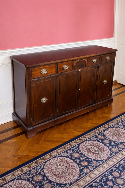 Antique Mahogany Sideboard Buffet Cabinet L 60x W 18 x H 35