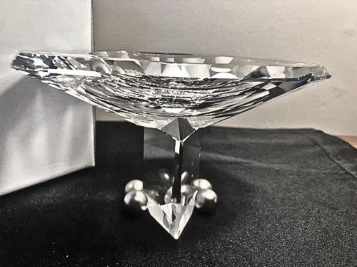 Luxury Swarovski Crystal Selection Euclid Caviar Bowl 9280 NR 000 003 Box & COA 168001