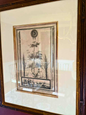 Elegant Neoclassical Allegorical Artwork | Classical Figure & Landscape | Gold Framed Wall Art