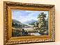 Vintage Landscape Painting | Classical Countryside Scene Ornate Gold Framed Art