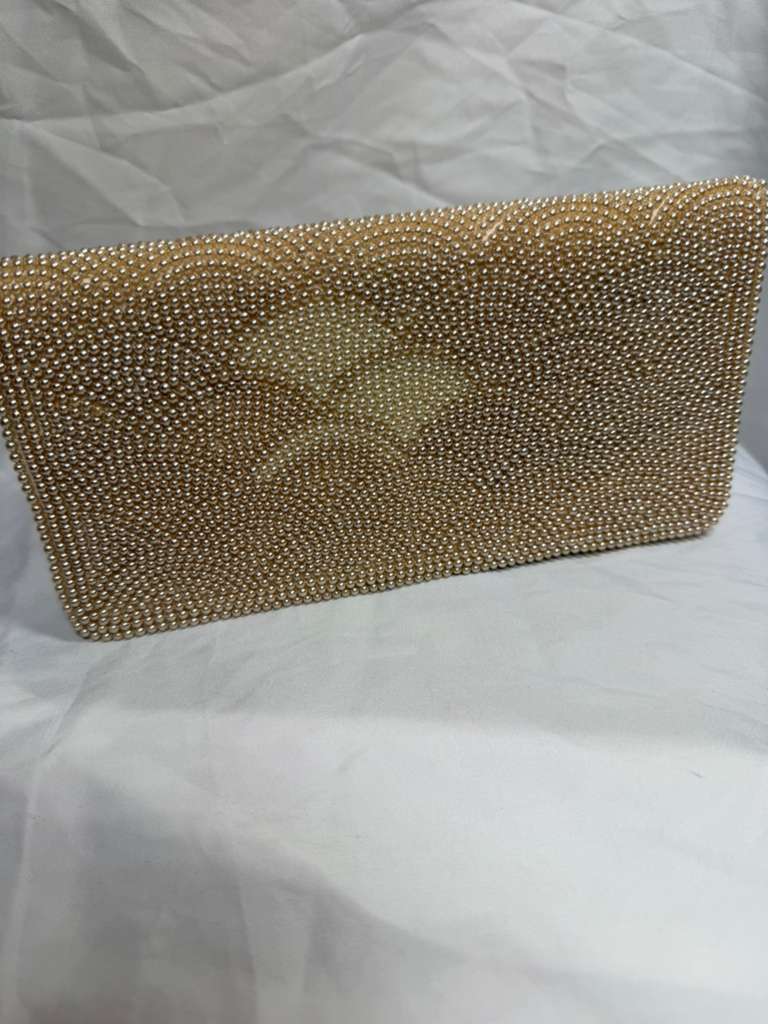 Vintage Fine Arts Bag Co. Pearl Beaded Evening Clutch – Made in Japan