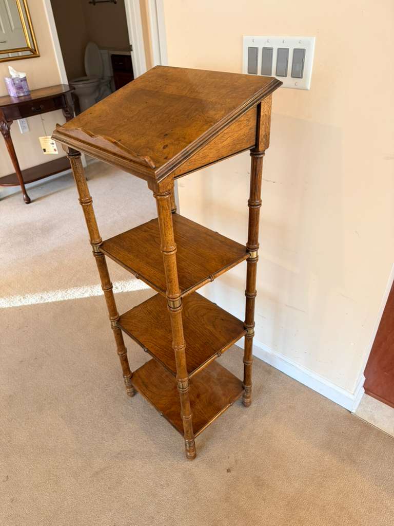 Butler Specialty Solid Wood Tiered Company Library Stand