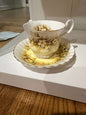 Royal Albert Melody Series “Duet” Yellow Floral Bone China Teacup & Saucer