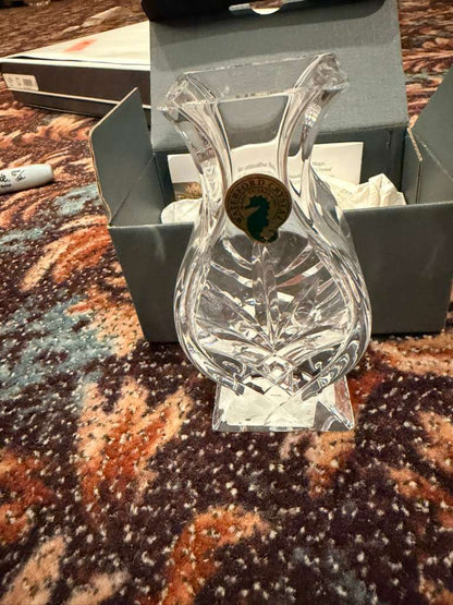 Waterford Athens Posy Vase Lead Crystal Made In Hungry NIB