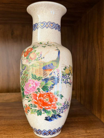 Lenox Ivory Embossed Floral Vase Gold Trim Made in USA 9 Inch Vintage