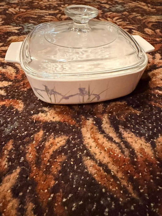 Vintage Corningware Blue Flower Large Cooking Dish Pristine
