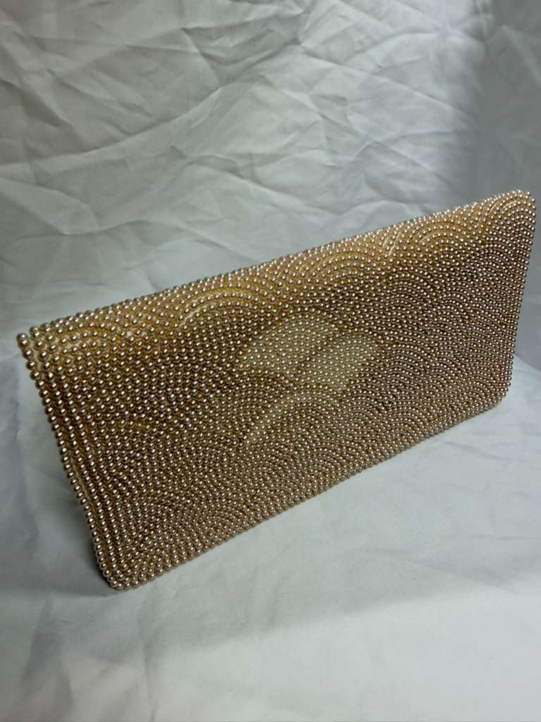 Vintage Fine Arts Bag Co. Pearl Beaded Evening Clutch – Made in Japan