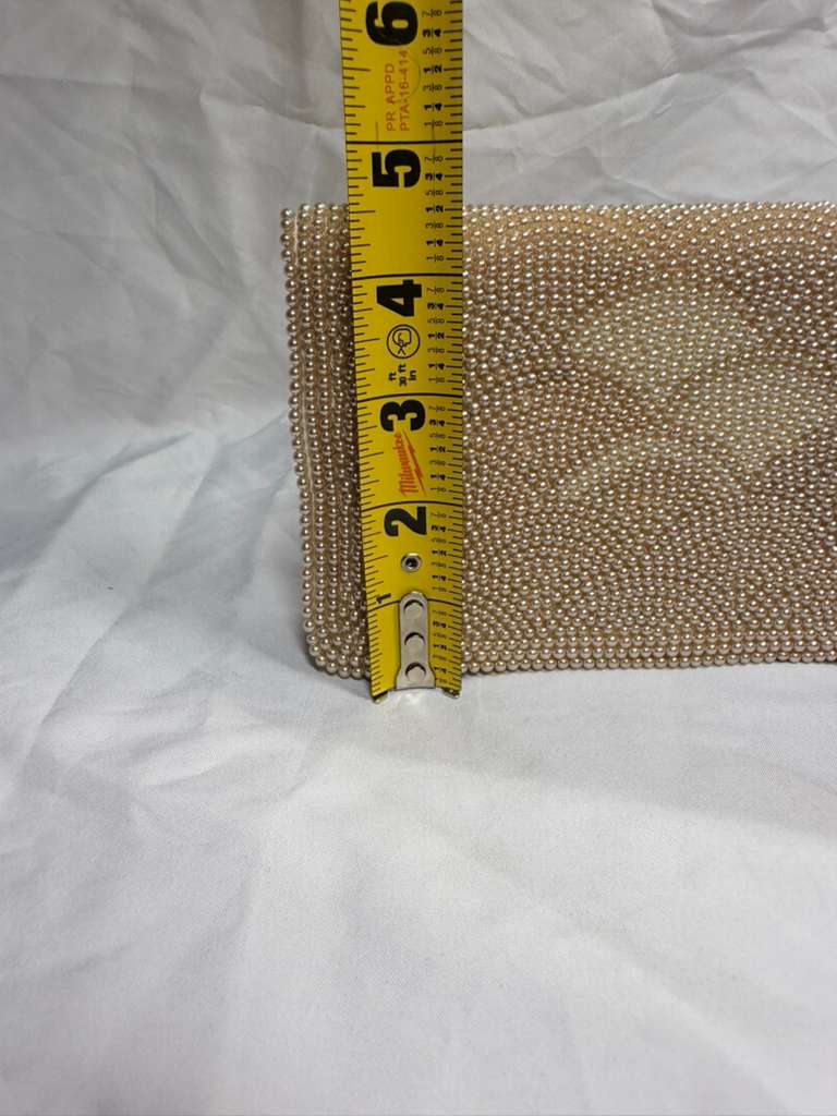 Vintage Fine Arts Bag Co. Pearl Beaded Evening Clutch – Made in Japan