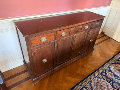 Antique Mahogany Sideboard Buffet Cabinet L 60x W 18 x H 35