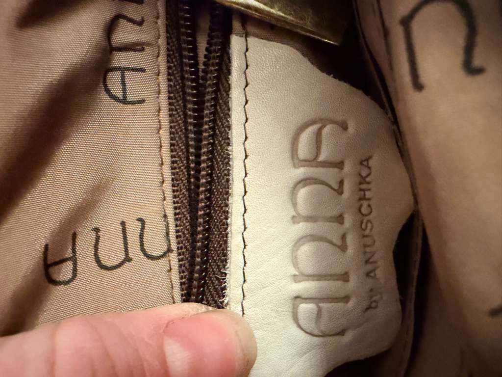 Anuschka Jazz Large Handbag Tote Purse Drums Instruments Hand Painted