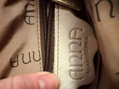 Anuschka Jazz Large Handbag Tote Purse Drums Instruments Hand Painted