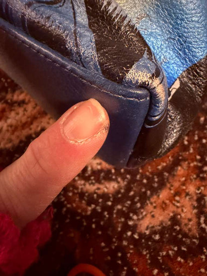 Anuschka Jazz Large Handbag Tote Purse Drums Instruments Hand Painted