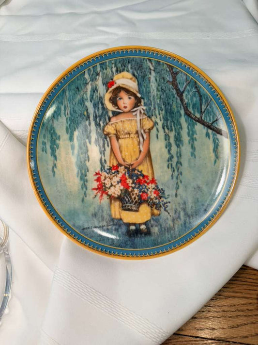 Knowles Easter Collector Plate 1986 Jessie Willcox Smith Limited Edition