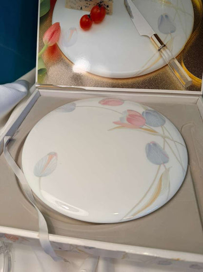 Mikasa Swiss Garden Bone China Cheese Board Serving Plate Vintage