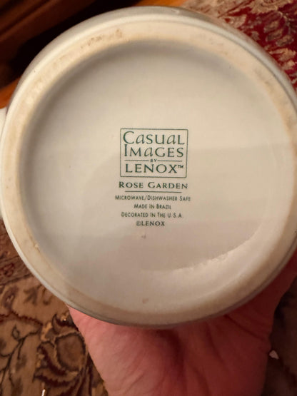 Lenox Rose Garden Teapot Casual Images Floral w Lid Made In Brazil