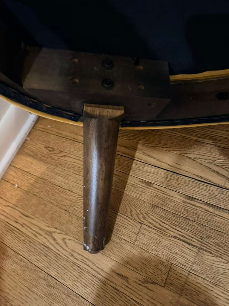 Modern Mustard Yellow Accent Chair Velvet Upholstered Wooden Legs Lounge Chair